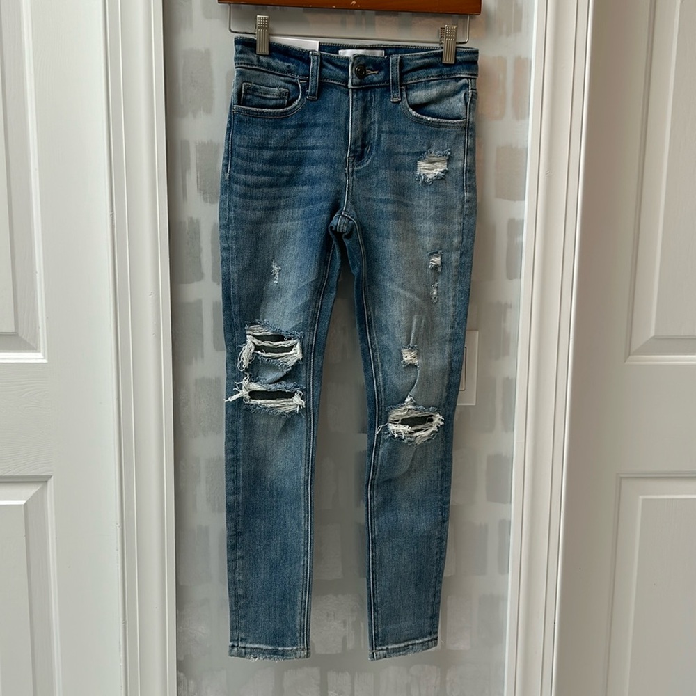 Vervet amber mid-rise skinny
